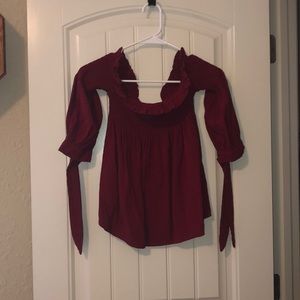 Fashion nova off the shoulder shirt